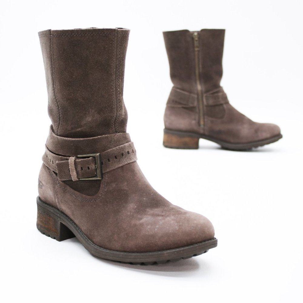 UGG Ladies 5 Australia Kiings Side-zip Buckle